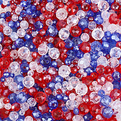 15 Strands 12 Styles Independence Day Electroplate Glass Beads Strands&nbsp;EGLA-PA0001-51