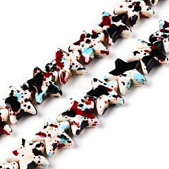 Spray Painted Synthetic Turquoise Beads Strands&nbsp;UNKW-T001-11G