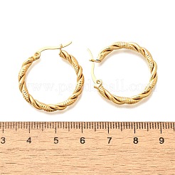201 Stainless Steel Hoop Earrings&nbsp;EJEW-Q026-09G
