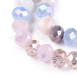 Electroplate Glass Beads Strands&nbsp;GLAA-T023-D16-03