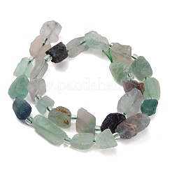 Raw Rough Natural Rainbow Fluorite Beads Strands&nbsp;GG-CBA0B77-A07-01