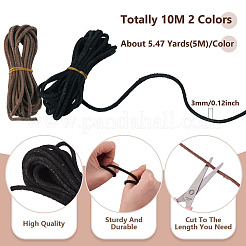 10M 2 Colors Cowhide Cord&nbsp;WL-TA0001-08B