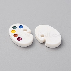 研究テーマの不透明樹脂カボション  パレット  カラフル  17x24x4mm&nbsp;RESI-WH0021-79