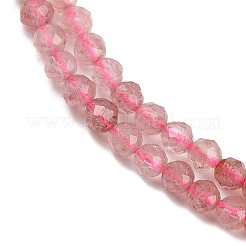 Natural Strawberry Quartz Beads Strands&nbsp;G-E411-09A-3mm