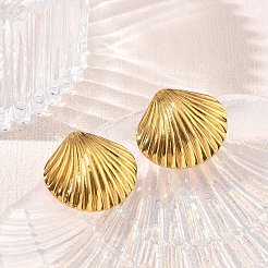 304 Stainless Steel Stud Earrings&nbsp;SA-CBA46AF-06G-02