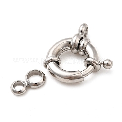 Brass Spring Ring Clasps&nbsp;KK-D407-01P-C