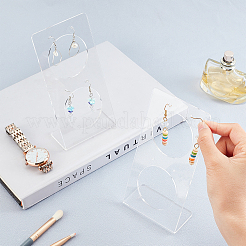 Transparent Acrylic Earring Display Stands&nbsp;EDIS-WH0012-18