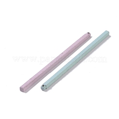 真鍮チャーム  カドミウムフリー＆ニッケルフリー＆鉛フリー  ストリップ  ミックスカラー  50x2x2mm  穴：2mm&nbsp;KK-R156-08