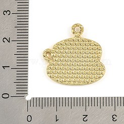 ブレンドコーヒー合金エナメルペンダント  ゴールドカラー  コーヒー  22x22x2mm  穴：2mm&nbsp;ENAM-B038-01G-06