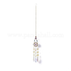 Glass Cone Octagon Window Hanging Suncatchers&nbsp;HJEW-B006-02A