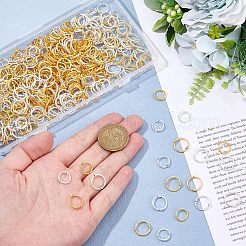 600個4スタイルの合金ビーズフレーム  リング  ミックスカラー  10.5~13x3mm  穴：1.4~1.6mm  150個/スタイル&nbsp;FIND-HS0001-08