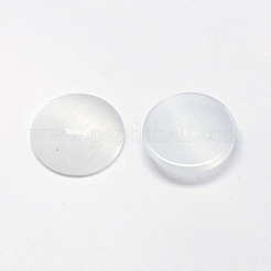 キャッツアイカボション  半円  ホワイト  6x2mm&nbsp;CE-J002-6mm-05