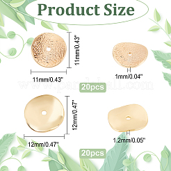 40Pcs 2 Styles Brass Spacer Beads&nbsp;KK-GA0001-28