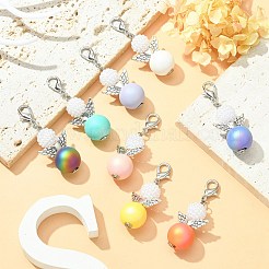 アクリルペンダントの装飾  合金製カニカン付き  天使  ミックスカラー  54mm&nbsp;HJEW-JM01106