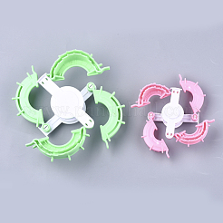 ポンポンを作るためのabsのプラスチック編む織機  floriationツール  ポンポンメーカー  ミックスカラー  63x45x34mm  86x63x51mm  2個/セット&nbsp;TOOL-T006-29