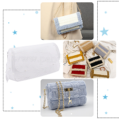 Plastic Mesh Canvas Bag Sheets&nbsp;DIY-WH0045-39B