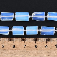 オパールビーズ連売り  シードビーズで  多面カット  コラム  11~12x6~8mm  穴：0.5mm  約28~32個/連  15.35''~16.14''（39~41センチメートル）&nbsp;G-M403-B33-02
