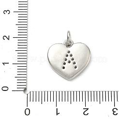 Brass Micro Pave Clear Cubic Zirconia Pendants&nbsp;KK-D229-01P