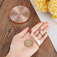 柔らかい平らな合成皮革コード  枕の装飾用  淡い茶色  10x0.8mm  約5.47ヤード（5m）/バンドル&nbsp;LC-WH0006-03D-03