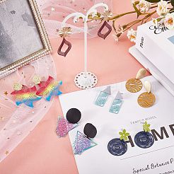 見つけるキットを作るDIYイヤリング  ステンレス フィリグリー ペンダントを含む  合金製スタッドピアスパーツ  プラスチック製ピアスキャッチ  花と三角と魚と平丸  ミックスカラー  80個/箱&nbsp;FIND-SZ0009-05
