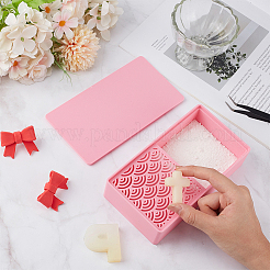 プラスチック離型粉末収納ボックス  粘土ツール  長方形  パールピンク  170x90x40mm&nbsp;CON-WH0089-213