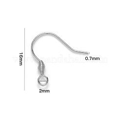 Tarnish Resistant 304 Stainless Steel Earring Hooks&nbsp;STAS-S111-011