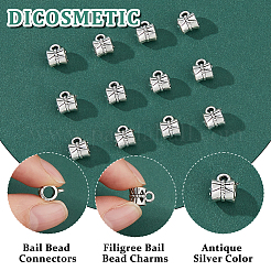 200Pcs Tibetan Style Alloy Tube Bails&nbsp;FIND-DC0005-76
