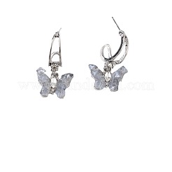 Alloy Glass Dangle Stud Earrings&nbsp;FS-WGBA811-01