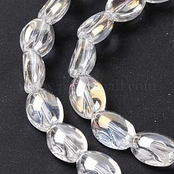 Electroplate Glass Beads Strands&nbsp;EGLA-B005-01A-AB01