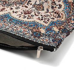 Bohemian Flower Printed Linen Storage Zipper Clutch Bags&nbsp;ABAG-Z002-03B