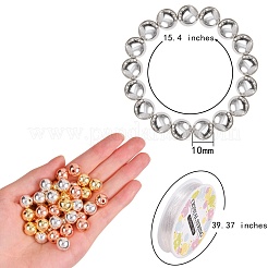 3 Strands 3 Colors Electroplate Non-magnetic Synthetic Hematite Beads Strands&nbsp;G-SZ0001-23