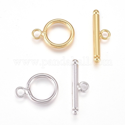 Brass Toggle Clasps&nbsp;KK-L189-23-1