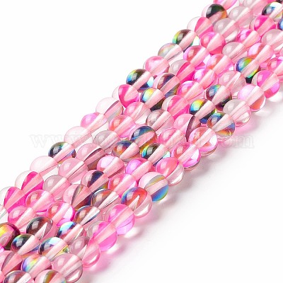 Synthetic Moonstone Beads Strands&nbsp;G-E573-02A-17-1