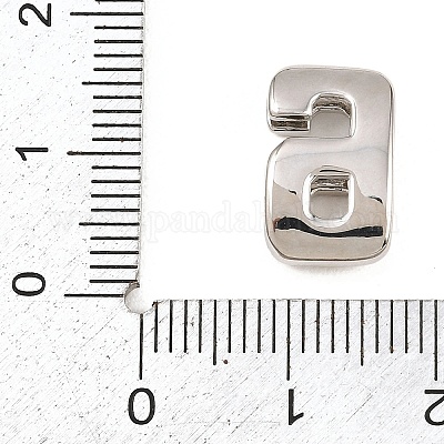 6番真鍮ビーズ  長持ちメッキ  ラックめっき  鉛フリー＆カドミウムフリー  プラチナ  14x9x5mm  穴：11x3mm&nbsp;KK-B167-B167-26P-06-1
