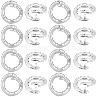 Brass Snap Clasps&nbsp;KK-BBC0021-49S-1