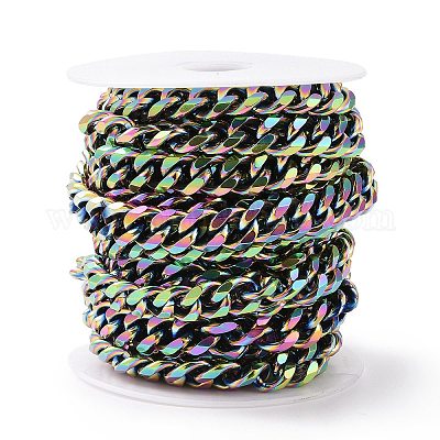 304 Stainless Steel Cuban Link Chains&nbsp;CHS-L020-023M-1