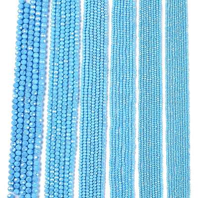 Electroplate Glass Beads Strands&nbsp;EGLA-A044-P4mm-B08-1