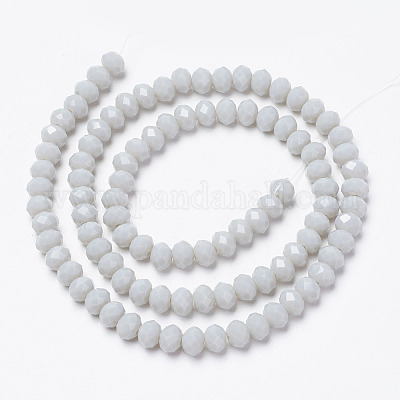 Opaque Solid Color Glass Beads Strands&nbsp;EGLA-A034-P6mm-D15-1
