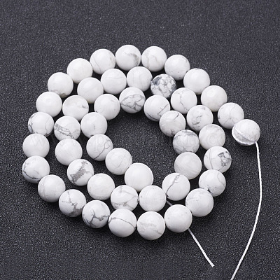 Natural Howlite Beads Strands&nbsp;GSR12mmC015-1