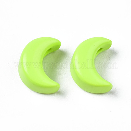 Spray Painted Brass Charms KK-Q252-005I-1