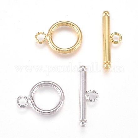 Brass Toggle Clasps&nbsp;KK-L189-23-1