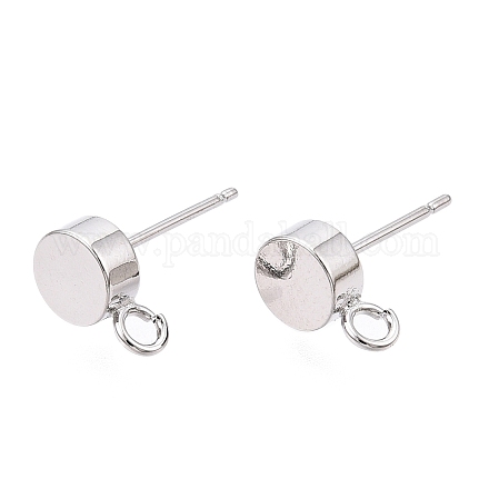 Brass Stud Earring Findings KK-T038-293P-1
