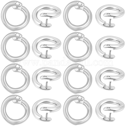 Brass Snap Clasps&nbsp;KK-BBC0021-49S-1