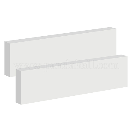 プラスチックシート  長方形  ホワイト  30.7x7.8x2.55cm&nbsp;FIND-WH0199-401C-02-1