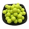 Silicone Beads, Round, Green Yellow, 15mm, Hole: 2mm