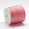 Nylon Braided Cord, Chinese Knotting Cord for Jewelry Making Macrame Craft, Light Salmon, 0.8mm, about 109.36 yards(100m)/roll