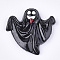 Resin Cabochons, Ghost, Halloween, Black, 28x27.5x6mm