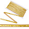 Polyester Ribbons, with Plastic Sequins, Gold, 1/2 inch(12mm)