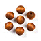 Painted Natural Wood Beads, Round, Peru, 16mm, Hole: 4mm