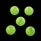Round Imitation Gemstone Acrylic Beads, Lawn Green, 12mm, Hole: 2mm, about 520pcs/500g